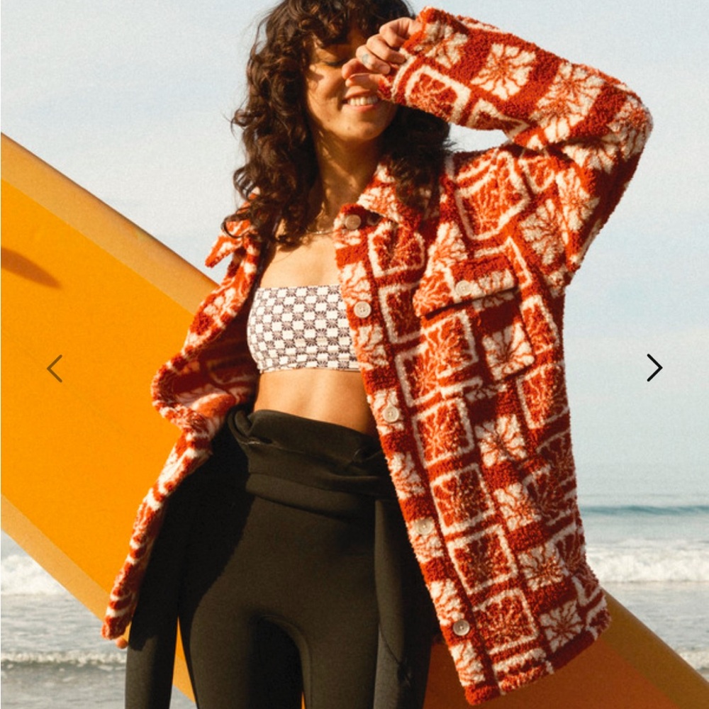 Billabong Fairbanks Button Up Fleece Jacket (sold out online)